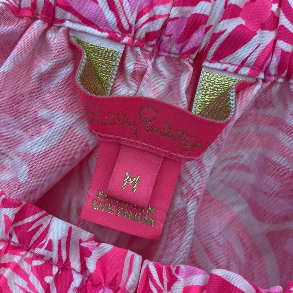 Lilly Pulitzer Ruffle Off the shoulder top. - Picture 4 of 4